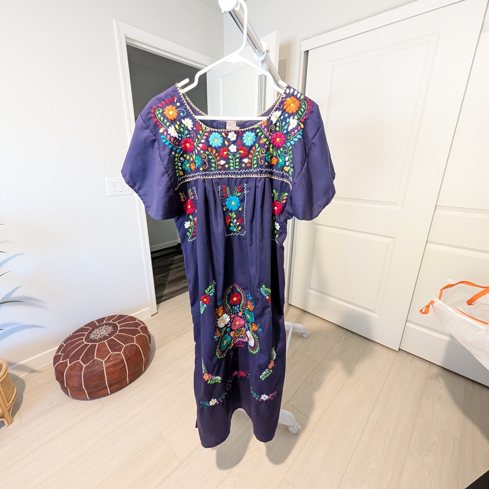 Embroidered Molina Mexican Dress